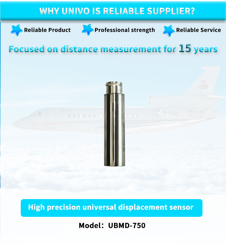 UBMD-750 High Precision UNIVO LVDT Linear Displacement Sensor Ideal for Nuclear Power Industry