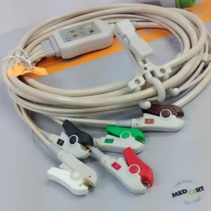 Quality Kontron 7251 ECG Patient Cable , Medical mintor 5 lead ECG cable 12 pins wholesale