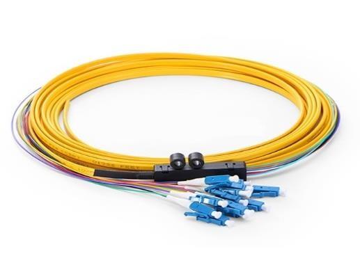 Cheap Lc / Sc / Fc / St Fiber Optic Pigtail , Ribbon Fanout Pigtail Patch Cord for sale