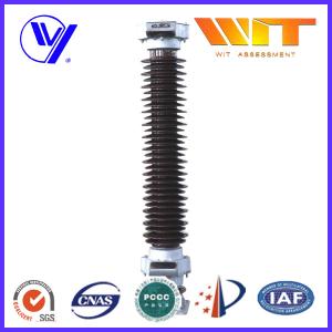 Quality 126KV Zinc Oxide Power Station Substation Arrester Lightning Diverter With Porcelain Housed wholesale