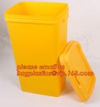 BIOHAZARD WASTE CONTAINERS, PLASTIC STORAGE BOX, MEDICAL TOOL BOX, SHARP