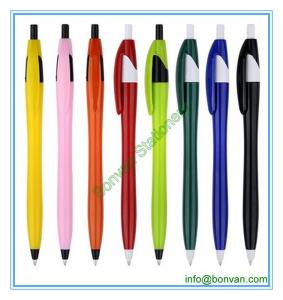 Quality promotional gift ballpen, slim plastic logo pen wholesale