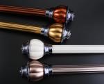 European Style 24mm 28mm Gold Copper Pipe Curtain Rod