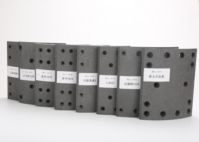 European Type Drum Brake Linings Less Metallic ISO9001 Quality System