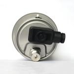 304SS Lower Back Mount Pressure Gauge 40 MPa 100mm Panel Mount