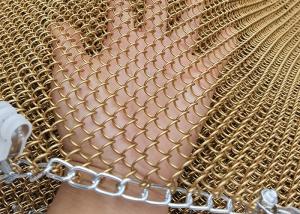 Quality High Strength 1.2mm Metal Coil Drapery Curtain For Room Dividers wholesale