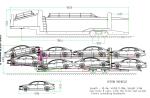 Jost E100 Landing Gear Double Deck Car Carrier Trailer SUV Vehicle Transporter