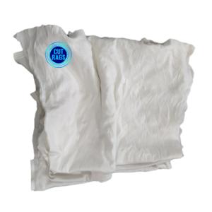 Quality Lint free cotton wiping rags white Waste textile fabric white cotton rags cutting T Shirt rags for painters wholesale