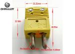 Thermocouple Type K Middle Size Connector Round Chromel Alumel Pin Thermometer