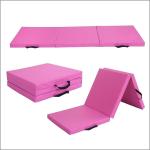 Carrying Handles Tri - Fold Thick Exercise Mat For Tumbling MMA Martial Arts