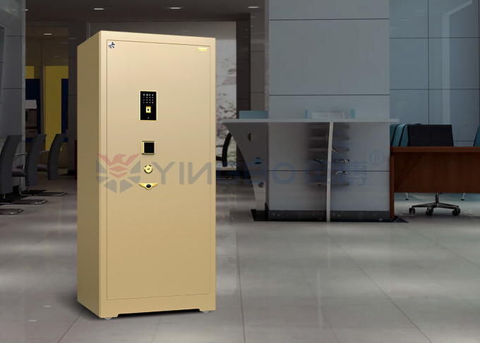 H1580mm Fingerprint Safe Box With Patented Double Rows Bolts And Zinc Alloy Handle