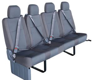 Quality Foldable Bus Passenger Seat , Tourist Bus Seats Replacement 440mm Width wholesale