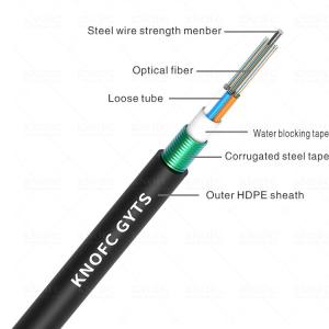 Quality 24core HDPE Armoured Fiber Optical Cable Underground Buried wholesale