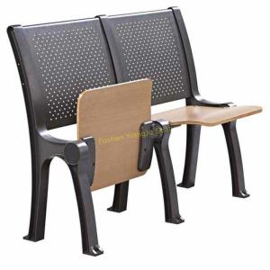 Quality Steel Coated Stadium School Furniture Roll Up Chair Fixed Desk / Auditorium Seating wholesale