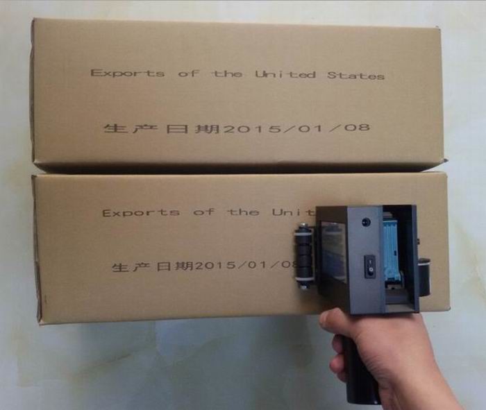 Mobile Hand Held Label Printer Ink Jet Barcode Printing Machine
