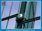 Green Color PVC Coated Double Wire Fence 200*50mm Dark Convenient Installation