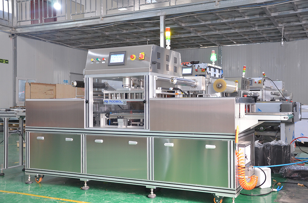 Fresh Keeping Vacuum Packing Equipment Automatic Food Skin Packing Machine