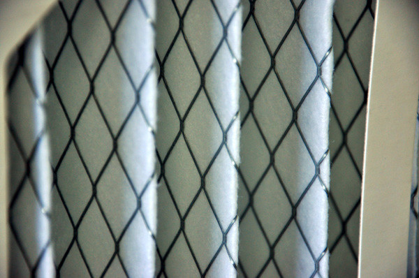 Pre Filter Panel Primary Pleat Folding Air Filter Welded Wire Mesh Support