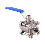 Stainless Steel Ball Valve 2 3 4 Inch NPT Thread Female 3 Piece Full Port Manual