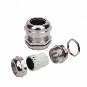 Quality Electrical Oversized Brass Cable Gland M80 Nickel Plated IP68 16mm Thread wholesale