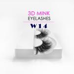 Fancy 3D Mink Eyelashes Natural Black Color With OEM / ODM Services