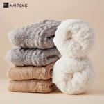 Breathable Winter Anti Slip Floor Socks Cozy Thick Fuzzy Socks With Grips