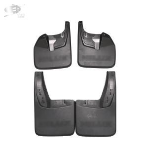 Quality ABS Car Mud Guard Matte Black Auto Mud Flaps For Hilux Revo 2015-2018 wholesale