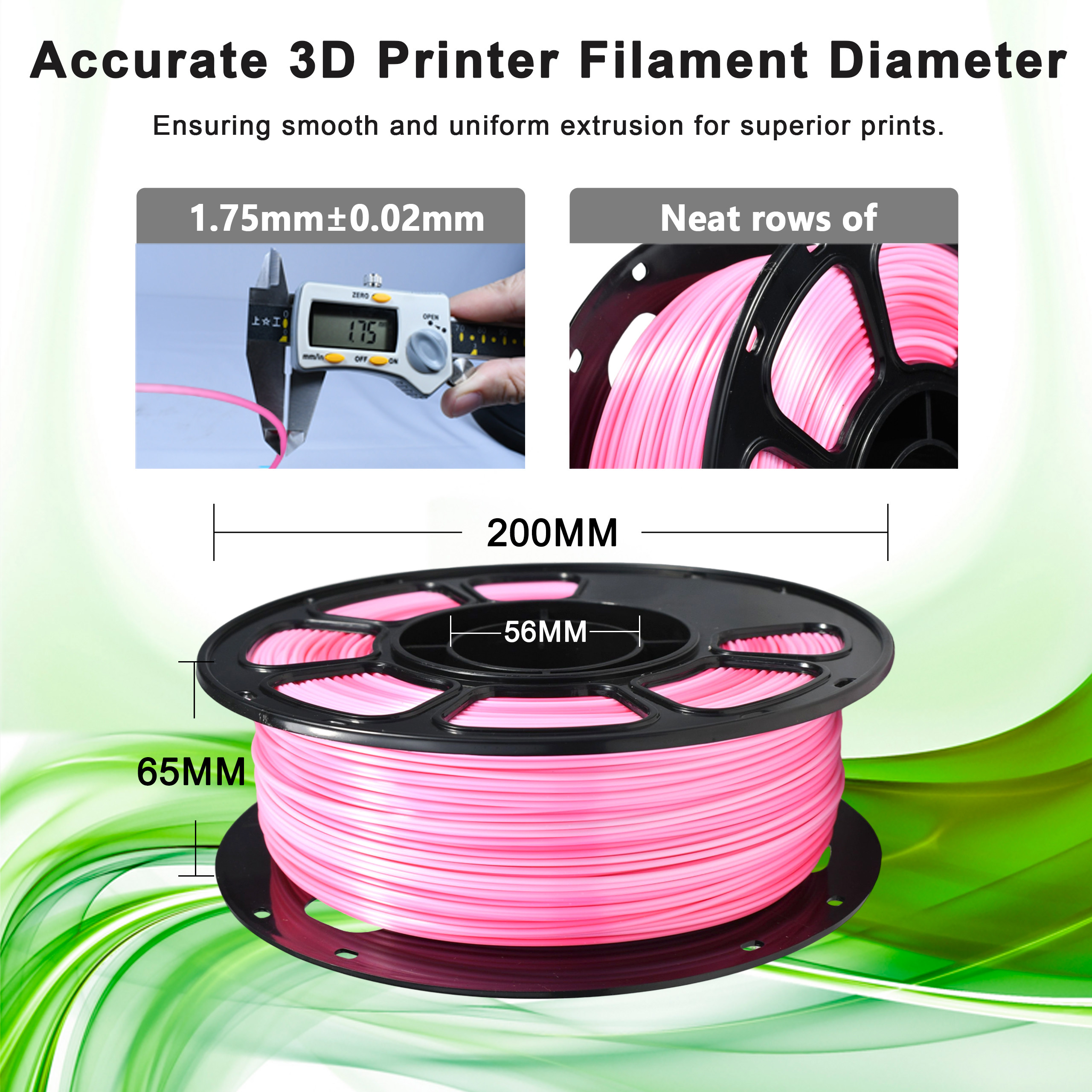 iBOSS PLA+ High Quality Dual Color Silk Babi Pink 1.75mm Toughness Enhanced 3D Printer Filament