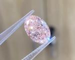 Fancy Pink CVD Lab Grown Synthetic Diamond 2.89ct Oval Shape IGI Certified
