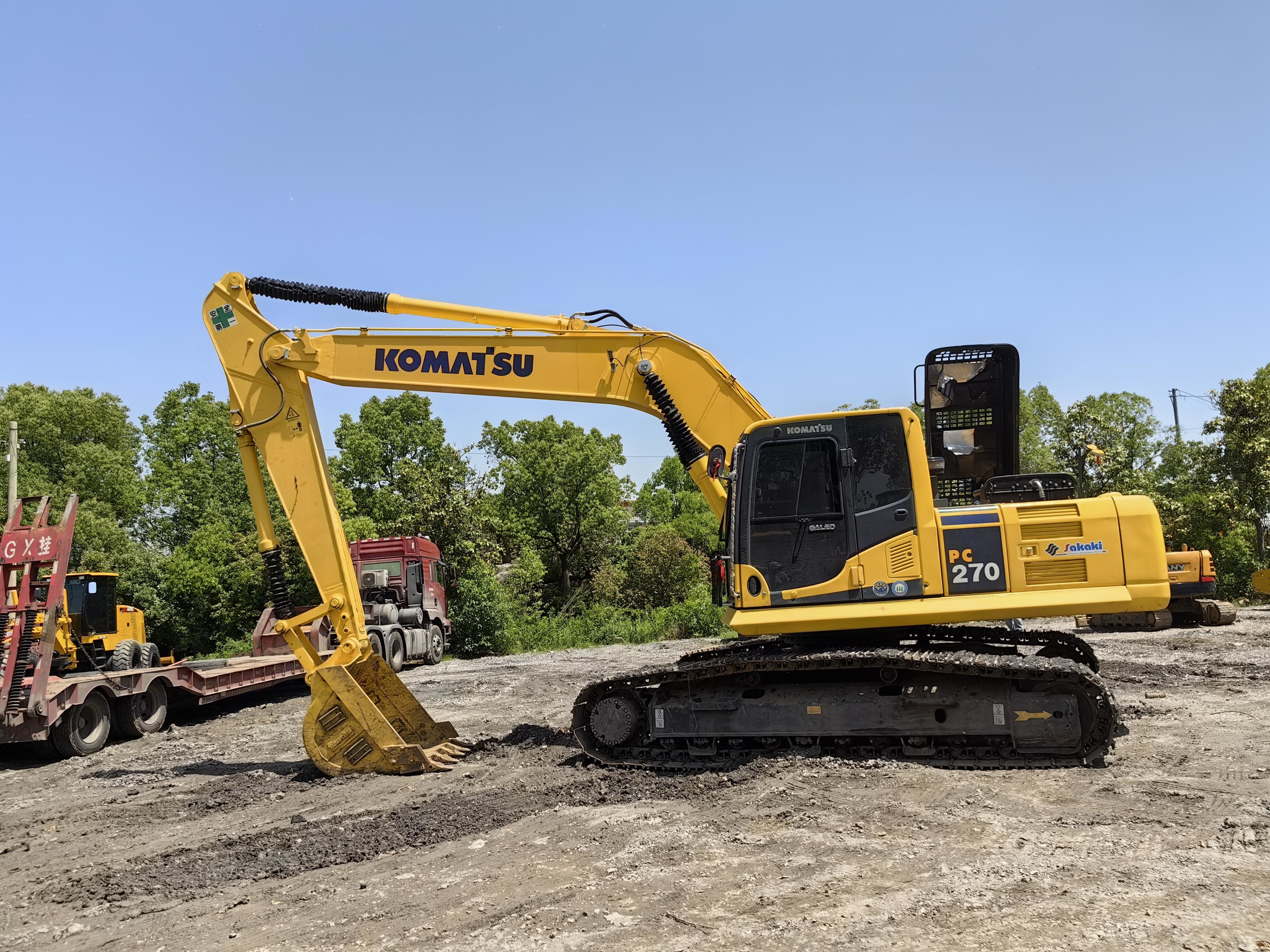 27ton Used Komatsu Excavators Pc270 1.26m3 Bucket Different Types Of Digging Machines