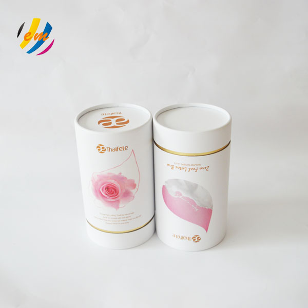 Biodegradable Kraft White Paper Tube Packaging For Women Bra