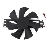Plastic 12025 Frameless Case Fan , 110x23mm Bladeless Axial DC Fan