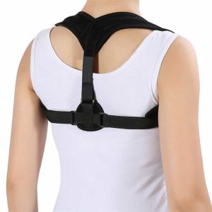 Quality Black Adjustable Back Support Posture Corrector Magnetic Back wholesale