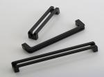 Matter Black Kitchen Cabinet Handles American Hollow Design Zinc Drawer pulls