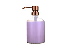 Quality Clear Glass Boston Foam Lotion Pump Bottle 16oz 8oz 500 Ml 250 Ml Round Shape wholesale