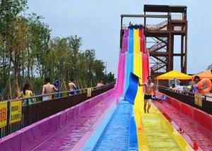Quality Excited Large Outdoor Rainbow Water Slide Weather Resistance wholesale