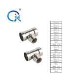 Tee Shape V Press Fittings Carbon Steel Nickel White Surface Polishing