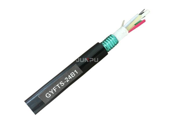 GYFTS Outdoor Fiber Optic Cable , 24 Cores Custom Fiber Optic Cables Duct /