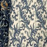 Handmade African Styles Beaded Embroidery Lace Fabric For Clothing
