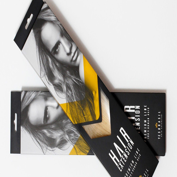 Foldable Custom Hair Extension Boxes , OEM Service Luxy Hair Packaging