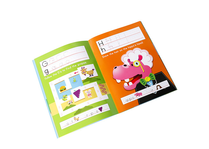 Children's Study Paperback Book Printing Coated Art Binding With Custom Logo