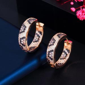 Quality Fashion earring jewelry CZ crystal Beautiful cubic zirconia brass earrings jewelry sets wholesale