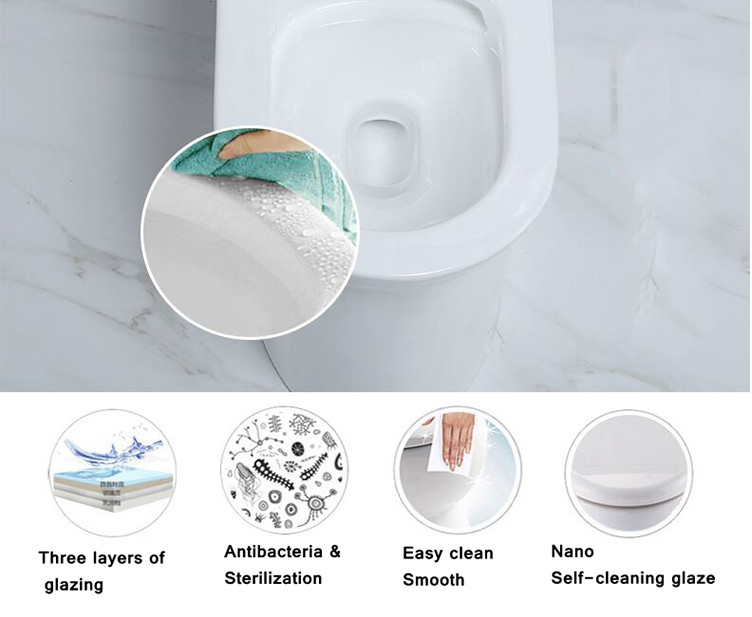 Round s trap siphonic wc one piece fitting watermark toilet SWS08011