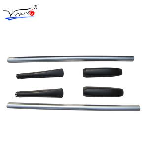 Quality C087 HIGH QUALITY ROOF RAILS SIDE RAILS FOR NISSAN LIVINA ABS PLASTIC 2009-2015 SILVER wholesale