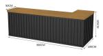 Hotel Reception Desk Vintage Iron Checkout Counters Made in American Industrial