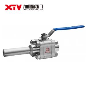 Quality Manual Forged Steel High Pressure Internal Thread Extended Butt Welded Ball Valve wholesale