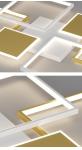 Modern LED Ceiling Light Simplicity Fashion Geometric Light luxury Black Gold
