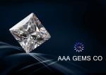 2 Carat VVS1 Princess Square Moissanite White High Reflective