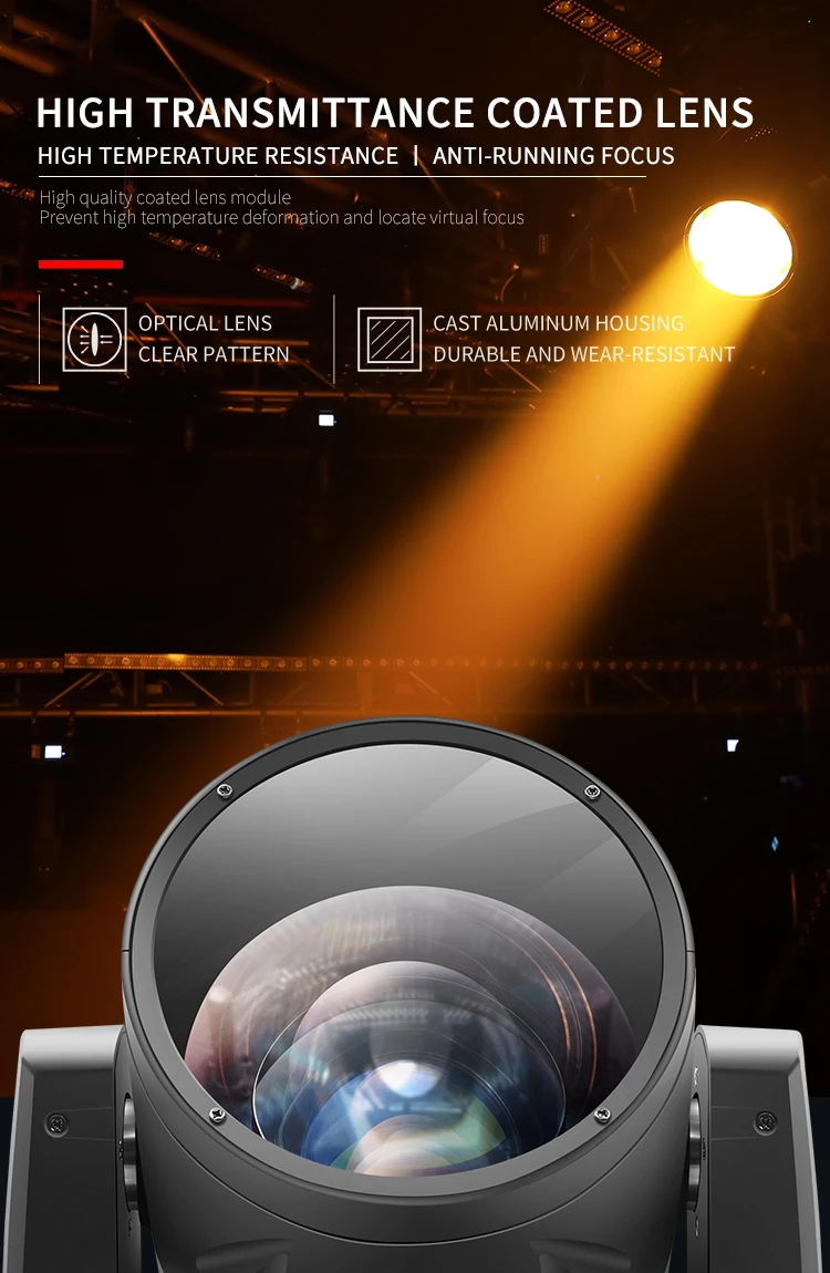 ATG 350W Beam 7r 230 Moving Light Professional Color Rendering Index Ra 95 Wash Light