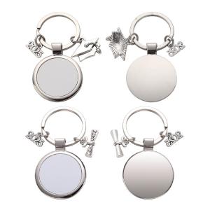 Quality DIY Creative Sublimation Keyring Blanks Personalized Graduation Keychains wholesale